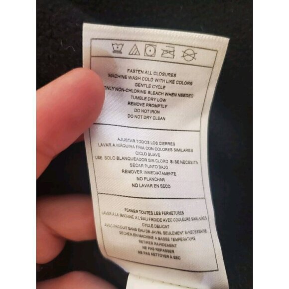 DKNY Sport Jacket Girls Size M 10/12 Black Puffer Hooded Quilted Coat Logo EUC - Picture 12 of 16